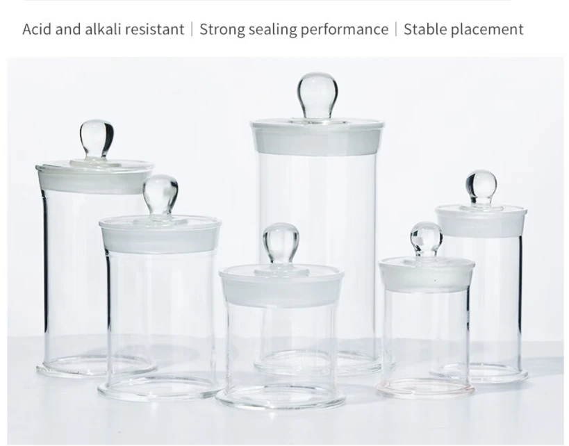 High Borosilicate 3.3 Glass 60*90mm Specimen Bottle Display Bottle